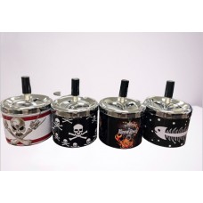 Press Round Ashtray - Skull (9 cm dia)