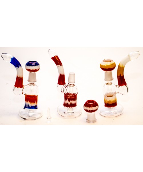 7 Inch Coloured Oil Bubbler