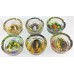 Glass Ashtray - Round / Display of 6 Bob Marley III