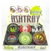 Glass Ashtray - Round / Display of 6 Hemp III