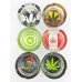 Glass Ashtray - Round / Display of 6 Hemp III