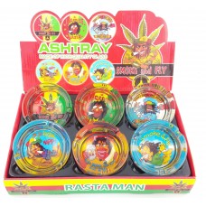 Round RastaMan Ashtray