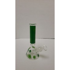 Water Pipe - 8'' GREEN LEAF (A-022)