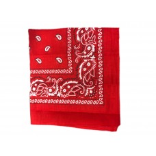 Bandana (20x21 in) - Paisley Red (12 per display)