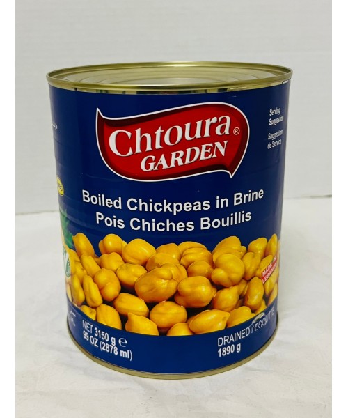  Chtoura Garden Boiled Chick Peas (6 x 3150 g)