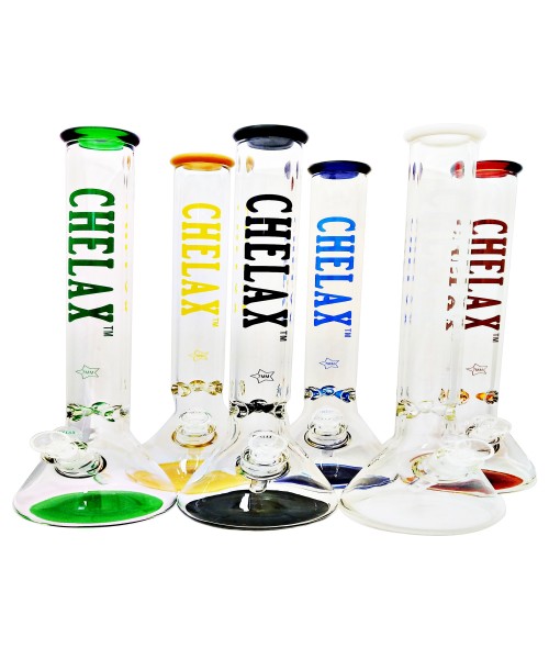 14 Inch Chelax 7mm with Coloured bottom and mouthpiece