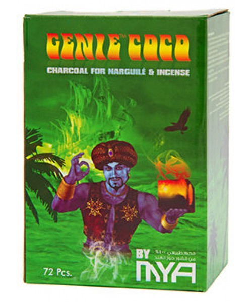 Charcoal - Genie Coco 1 Kg (72 Pieces) (Green Box).
