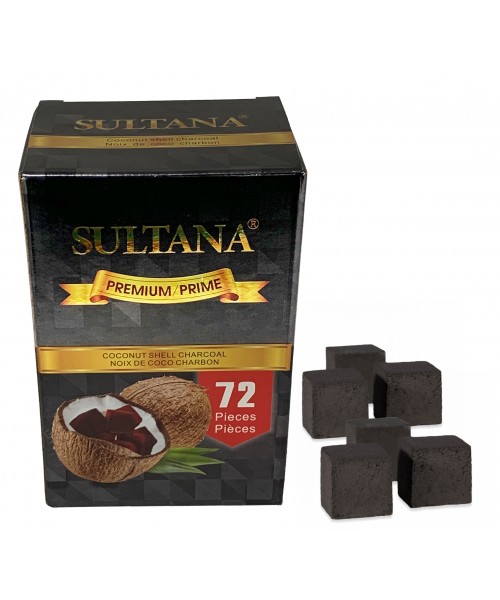 Charcoal - Sultana Premium Coconut Shell (72 Pieces)