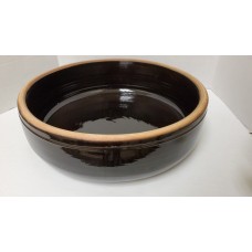 Clay Oven Bowl (Black Glazed) (22 CM) (PSH16/07)
