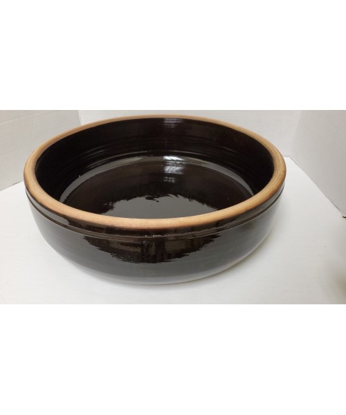 Clay Oven Bowl (Black Glazed) (35 CM) (PSH16/09)