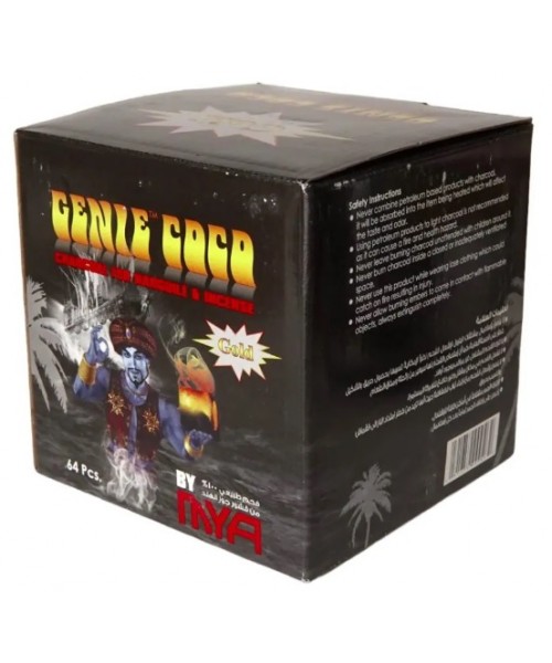 Charcoal - Genie Coco 1 Kg (64 Pieces) (Black Box)