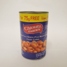 Chtoura Garden Cooked Fava Beans (Foul Medammas) (75 g Free) (24 x 475 g)