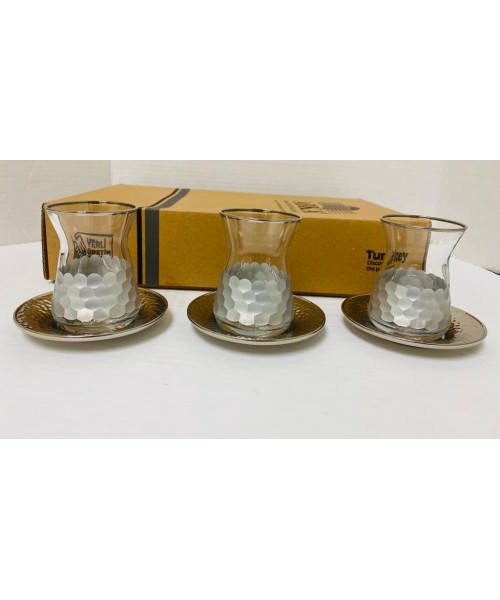 Cups w/Handle & Saucers (12 Pcs) (PSH13/01)