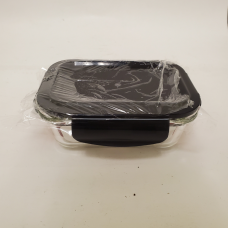 Glass Storage Container W/Plastic Lid - 370ml