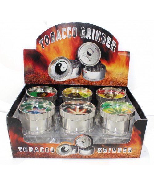 Metal Grinder 3 Parts - Bob Marley & Hemp (12)