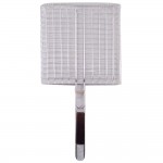 Grill Net With Wood Handle (26 CM x 26 CM)