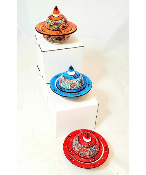 Ceramic Bowl with Lid (13cm) - PSH064