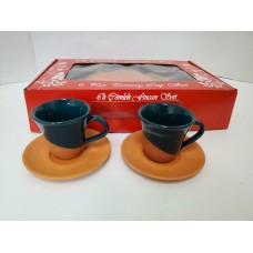 Clay Coffee Cups & Saucer Set (12 pcs) (PSH575)
