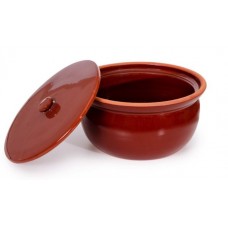Casserole Clay Pot (Brown Glazed) - (22*12cm) (PSH588)