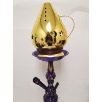 Hookah Wind Cover - Gold Dome
