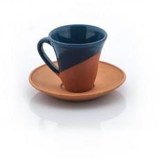 Clay Coffee Cups & Saucers (12 Pieces) (PSH509)