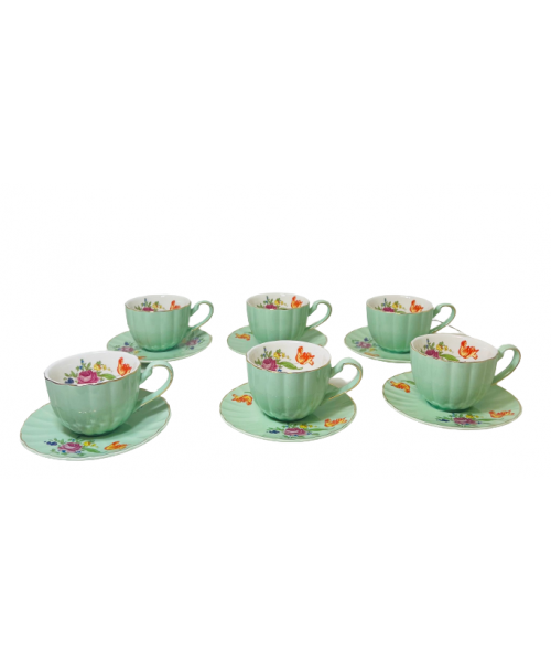 Tea Cup & Saucer Set 200 cc (12 pcs) - (7-8)