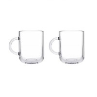 Glass Mugs w/Handle (Set of 2) (PSH046)