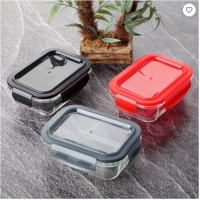 Glass Storage Container W/Plastic Lids - 1040ml