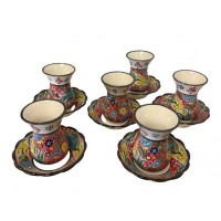 Ceramic Tea Cups & Saucer - Set of 12 (PSH568)