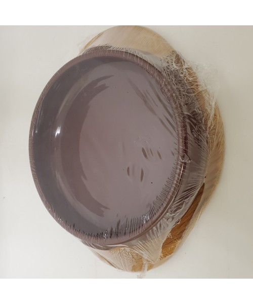 Clay Casserole Dish W/Bamboo Tray - 23cm