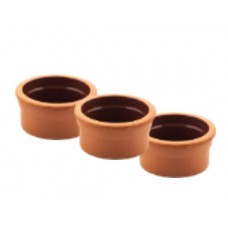 Round Clay Oven Bowl- (9.5*4.5CM) Set of 3
