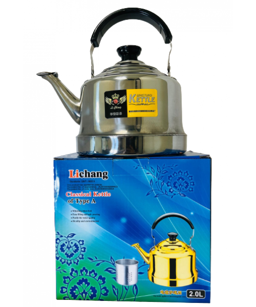 2 L Stainless Steel Tea Kettle w/Filter (21-3)