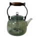Glass Tea Pot w/Filter & Wood Handle - (13-7)