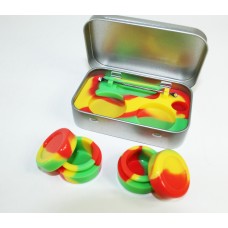 Silicone Vials w/Metal Dabber