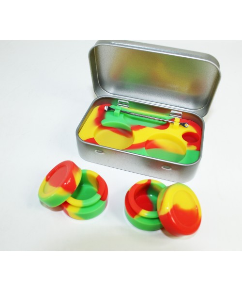 Silicone Vials w/Metal Dabber