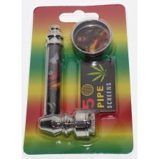 Metal Pipe With 5 Screens and Grinder - Display Of 12