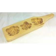 Ma'amoul Mold - Wood - 3 Stamp