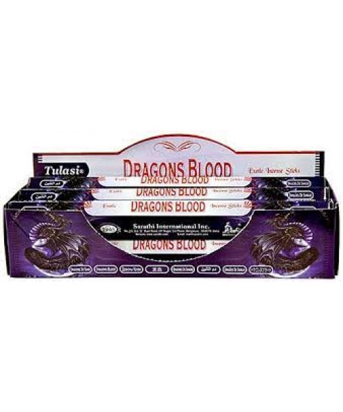 Incense - Tulasi Dragon's Blood (Box of 120 Sticks)