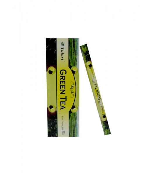 Incense - Tulasi Green Tea (Box of 120 Sticks)