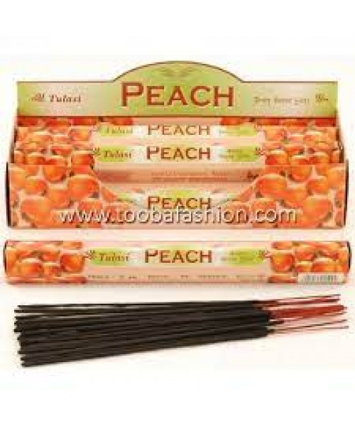 Incense - Tulasi Peach (Box of 120 Sticks)