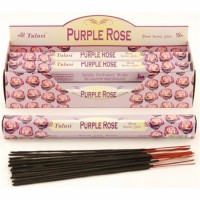 Incense - Tulasi Purple Rose (Box of 120 Sticks)