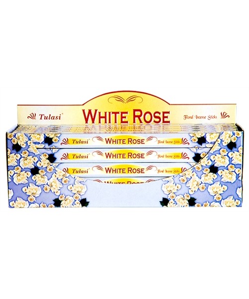 Incense - Tulasi White Rose (Box of 120 Sticks)