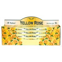 Incense - Tulasi Yellow Rose (Box of 120 Sticks)