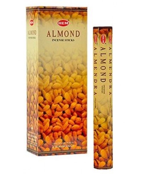 Incense - Hem Almond (Box of 120 Sticks)