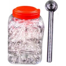 6" Clear Oil Pipe (40 pcs/Jar)