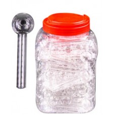 4" Clear Oil Pipe (60 pcs/Jar)