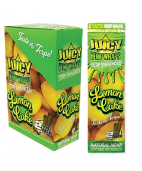 Hemp Wrap - Juicy Jay's - Lemon Cake (Amarillo) (25 Packs)