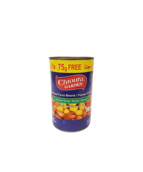 Chtoura Garden Cooked Fava Beans "Lebanese Recipe" (75 g Free) (24 x 475 g)