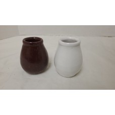 Mate Tea Gourd - Glazed (Brown or White)