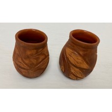 Mate Tea Clay Engraved Gourd